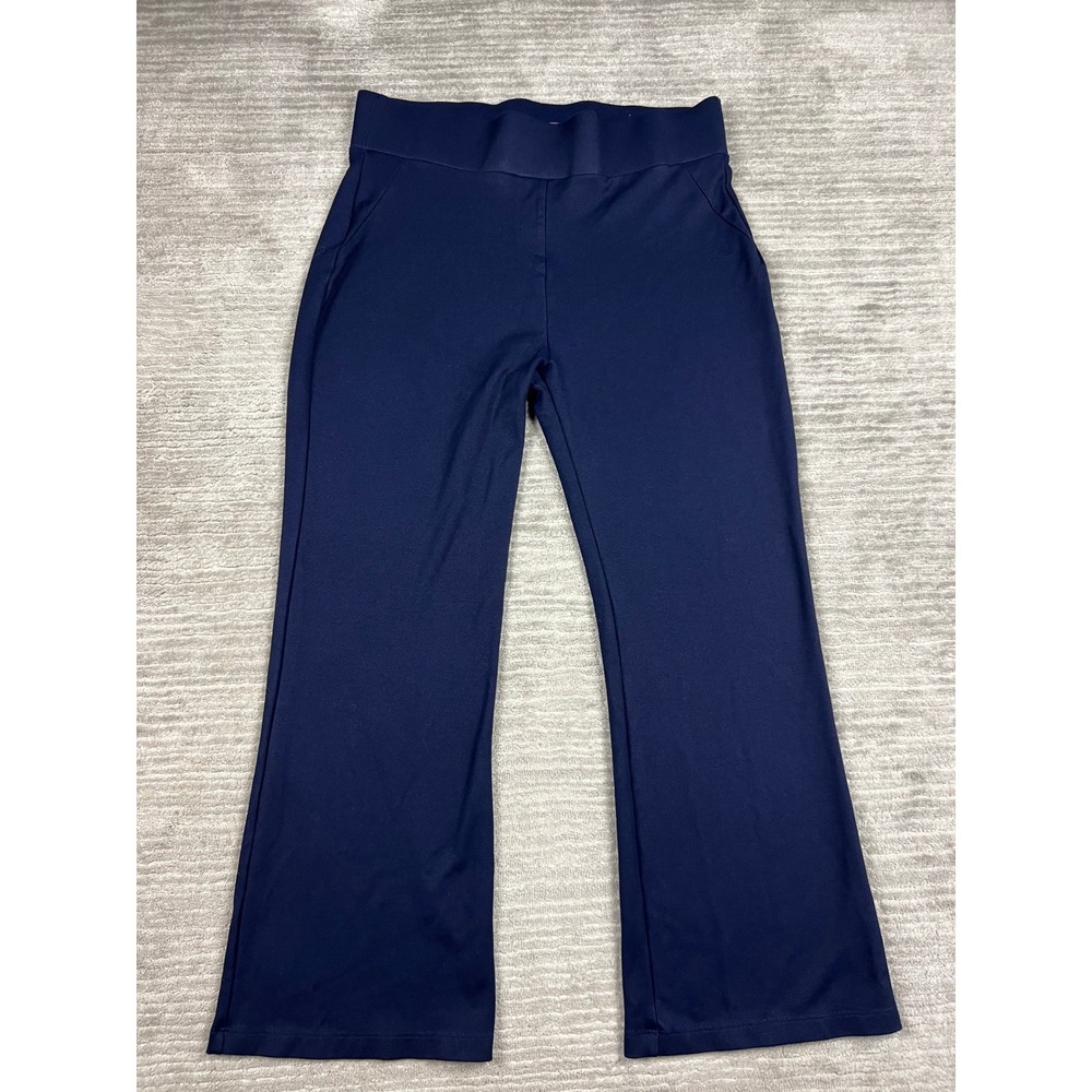 Tapata Dress Pants Women XXL 20 Navy Blue Bootcut Yoga Style Stretch Pull On